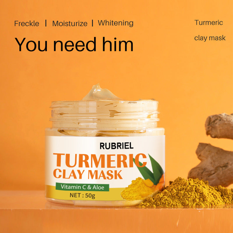 Turmeric Clay Mask 50g Moisturizing And Nourishing Facial Mask